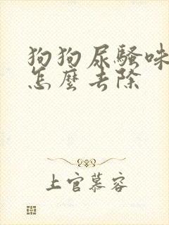 狗狗尿骚味很重怎么去除