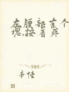 左腹部有个小肿块,按着疼