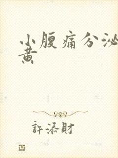 小腹痛分泌物发黄