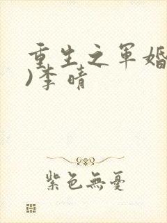 重生之军婚(h)李晴