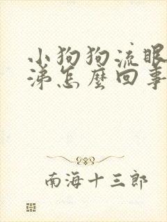 小狗狗流眼泪鼻涕怎么回事