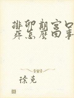 排卵期宫口有点疼怎么回事