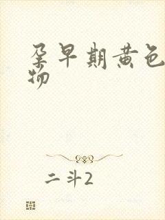 孕早期黄色分泌物