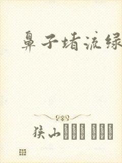 鼻子堵流绿鼻涕