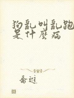 狗乱叫乱跑乱跳是什么病