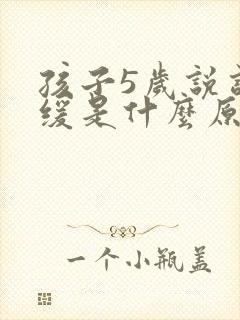 孩子5岁说话迟缓是什么原因