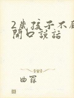 2岁孩子不愿意开口说话