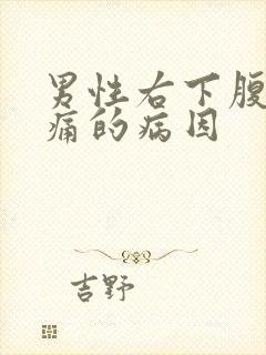 男性右下腹部疼痛的病因