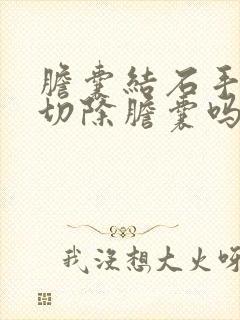 胆囊结石手术是切除胆囊吗