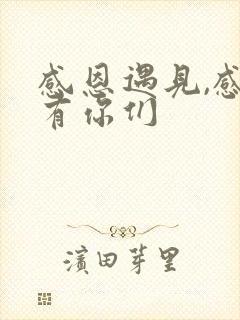 感恩遇见,感谢有你们