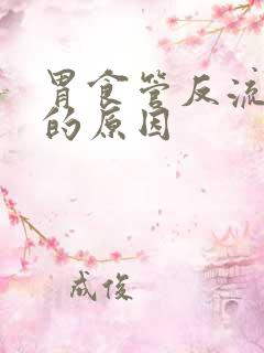 胃食管反流发生的原因