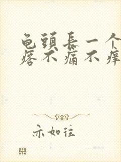 龟头长一个小疙瘩不痛不痒