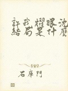 许我耀眼沈皓明结局是什么