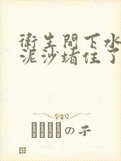 卫生间下水道被泥沙堵住了