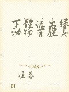 下体流出绿色分泌物有腥臭味