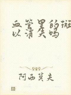 血管里的斑块可以消失吗