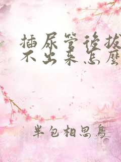 插尿管后拔掉尿不出来怎么办