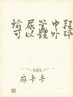 输尿管中段结石可以体外碎石吗?