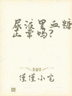 尿液里血糖+4正常吗?