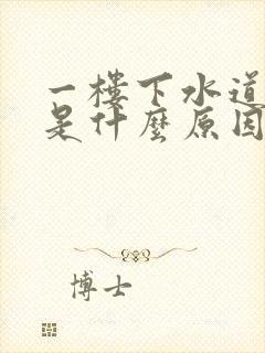 一楼下水道反水是什么原因造成的