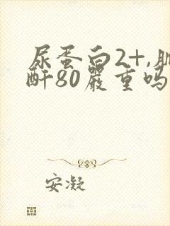 尿蛋白2+,肌酐80严重吗