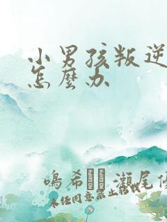 小男孩叛逆期该怎么办