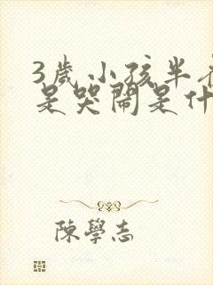 3岁小孩半夜老是哭闹是什么原因