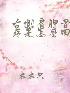 右侧肩胛骨里面疼是怎么回事