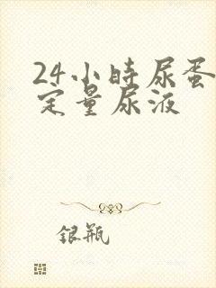 24小时尿蛋白定量尿液