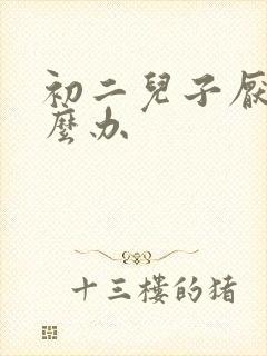 初二儿子厌学怎么办