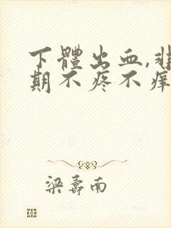 下体出血,非经期不疼不痒