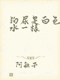 狗尿是白色的像水一样