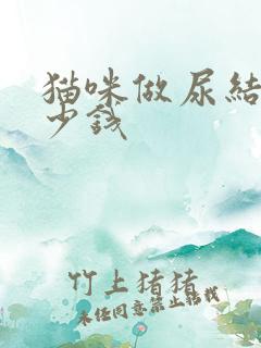 猫咪做尿结石多少钱