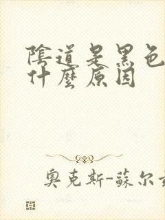 阴道是黑色的是什么原因