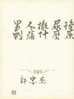 男人撒尿后尿道刺痛什么原因