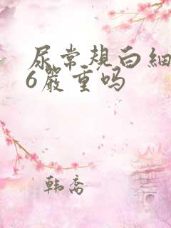 尿常规白细胞46严重吗