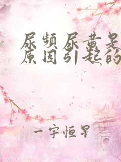 尿频尿黄是什么原因引起的