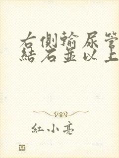 右侧输尿管中段结石并以上尿路积水扩张