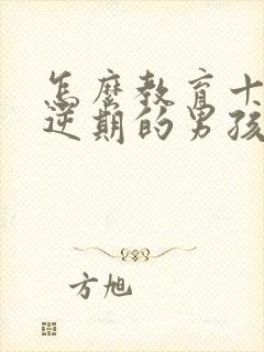 怎么教育十岁叛逆期的男孩子