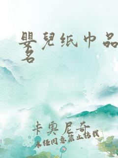 婴儿纸巾品牌排名