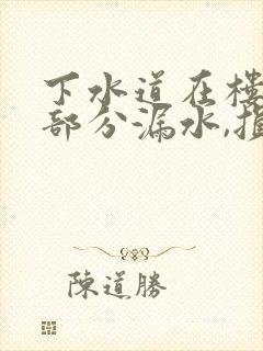 下水道在楼下的部分漏水,损失谁赔