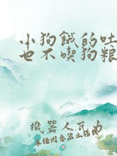 小狗饿的吐黄水也不吃狗粮