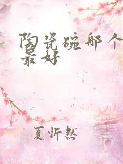 陶瓷碗哪个品牌最好