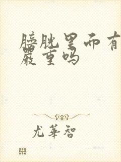 膀胱里面有东西严重吗