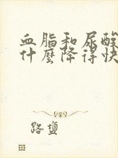 血脂和尿酸高吃什么降得快