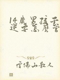 14岁男孩子叛逆要怎么管教