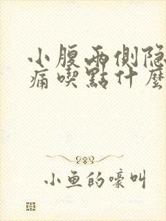 小腹两侧隐隐作痛吃点什么药