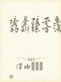 培养孩子专注力的训练方法7岁