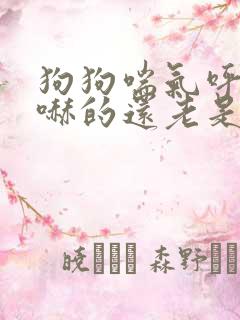 狗狗喘气呼哧呼哧的还老是要吐似的