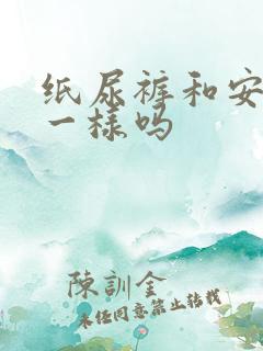 纸尿裤和安睡裤一样吗